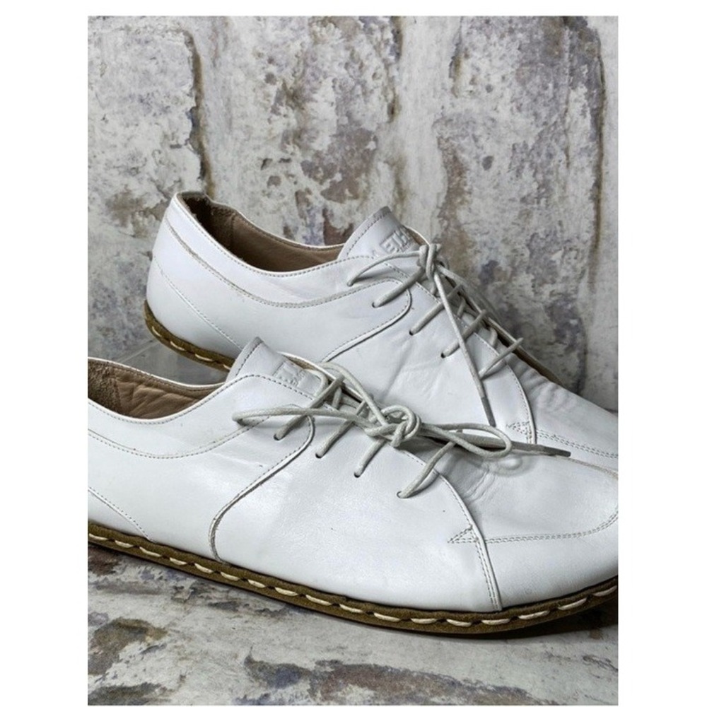 Aether Earthwear Conductive Grounding Shoes Men White Leather Minimalist Sz. 7.5 - Picture 6 of 6